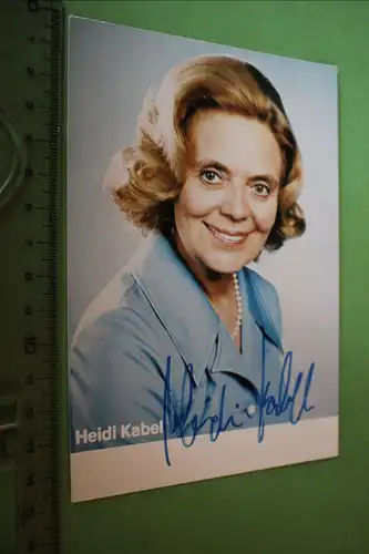 tolle alte Karte -  Heidi Kabel  original signiert