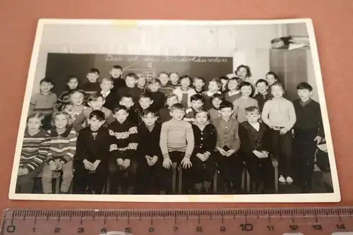 tolles altes Foto - Schulklasse  Klassenraum  Berlin - 50-60er Jahre ?