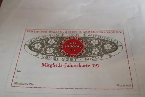 toller alter Vorlage Entwurf Buchdrucker-Woche -  Zwickau - 1910-1919 ?