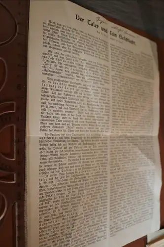tolles altes Blatt - Geschichte ?  Der Taler und sein Geschlecht  - aus Erfurt 