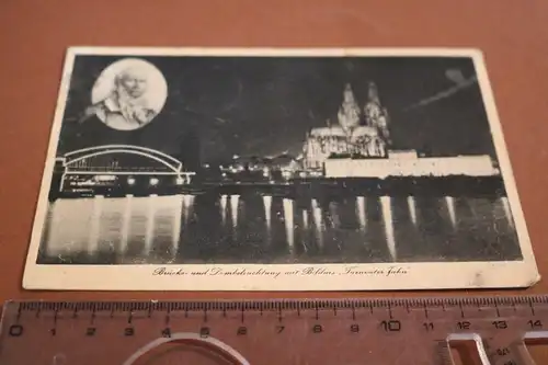 tolle alte Karte - Deutsches Turnfest 1928 Köln - Kölner Dom - Turnvater Jahn