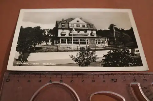 tolle alte Karte - Kinderheim Kölpinsee Usedom  50-60er Jahre 