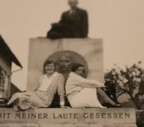 drei tolle alte Negative mit original Fotos dabei - Dingelstedt-Denkmal in Toden