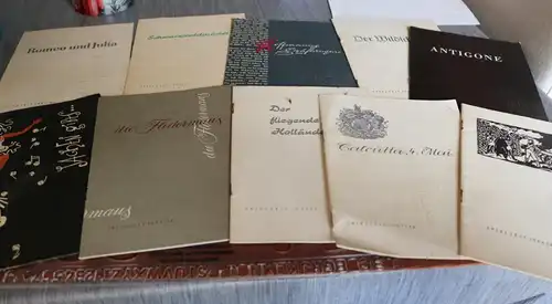 10 tolle alte Programmhefte der Bühnen der Stadt Gera - 50-60er Jahre 