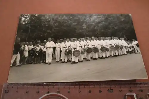 tolles altes Foto - Gruppenfoto - Spielmannszug ? Musiker - Augsburg - 30-40er J