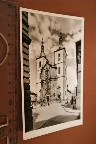 tolle alte Karte - Fulda - Stadtpfarrkirche - 60-70er Jahre ?? Metz Karte