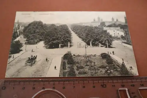 tolle alte Karte - Hannover Herrenhäuser Allee  1914