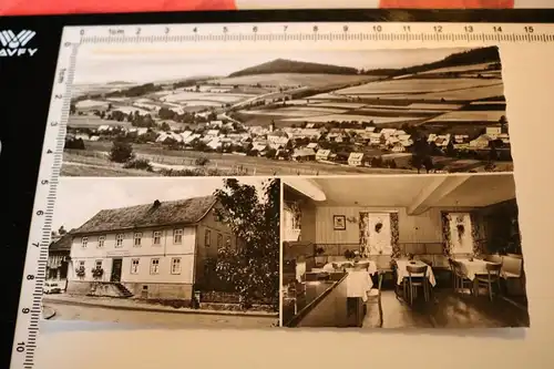tolle alte Karte - Gasthaus Zum Adler - Wickers - Rhön  - 70 er Jahre