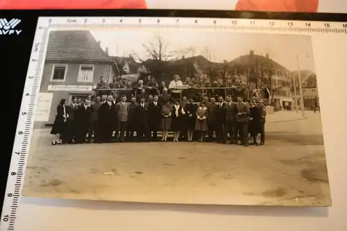 tolles altes Foto - Gruppenfoto - Schlachttag 30-40er Jahre - Eisenhandlung