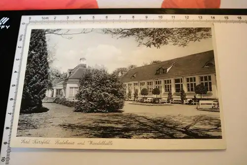 tolle alte Karte - Bad Hersfeld - Badehaus und Wandelhalle  30-50er Jahre ?