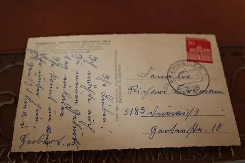 tolle alte Karte - Berggasthaus Hoher-Meißner und Sender -  1968