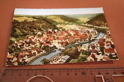 tolle alte Karte - Sulz am Neckar - Luftbild  60er Jahre ?