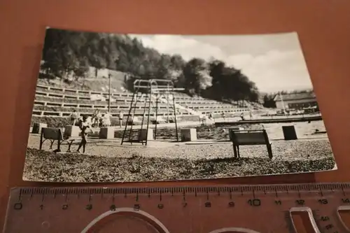 tolle alte Karte - Schönau v.d. Wald - Waldbad - 50-60er Jahre 