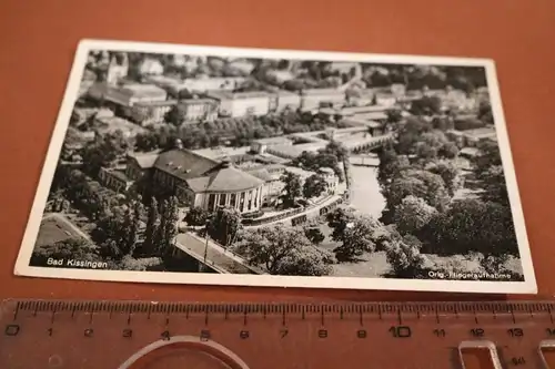 tolle alte Karte -  Bad Kissingen - Fliegeraufnahme - 50-60er Jahre 