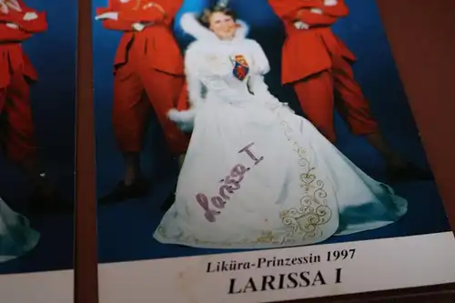 zwei tolle alte Karten - Liküra-Prinzessin  Larissa I - 1997