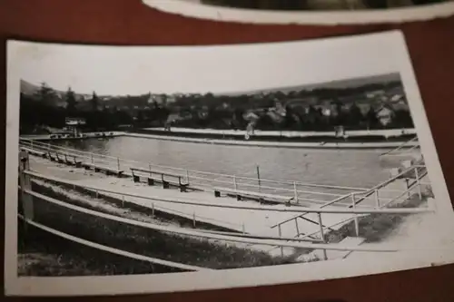 elf tolle alte Fotos - Gebäude Freibad  Personen usw. 30-60er Jahre ?