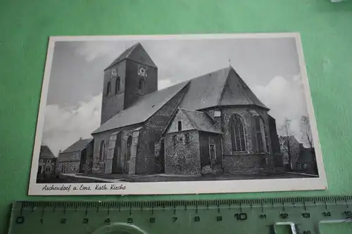 tolle alte Karte -  Aschendorf a. Ems - Katholische Kirche - 20-30er Jahre