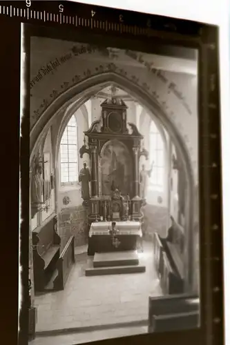 tolles altes Negativ  Altar ? St. Nikolaus Kirche - Ort ??? -  30-40er Jahre ??