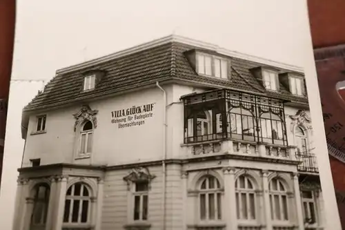 tolles altes Foto  Gebäude Villa Glück auf  60er Jahre -  Bad Oeynhausen