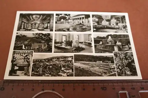 tolle alte Karte - Baden Baden -  Ansichten - 50-60er Jahre ???