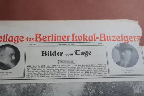 tolle alte Zeitungsbeilage des Berliner Lokal-Anzeigers - Nr. 167  1915