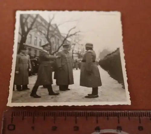 tolles altes Foto - General ?? angetretene Truppe 