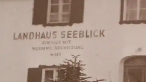 tolles altes Negativ - Gebäude Landhaus Seeblick - 30-40er Jahre ??