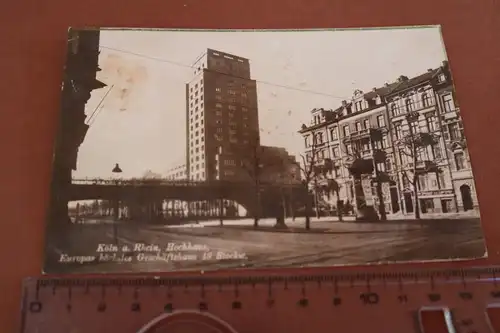 tolle alte Karte -  Köln - Europas größtes Geschäftshaus -  1925