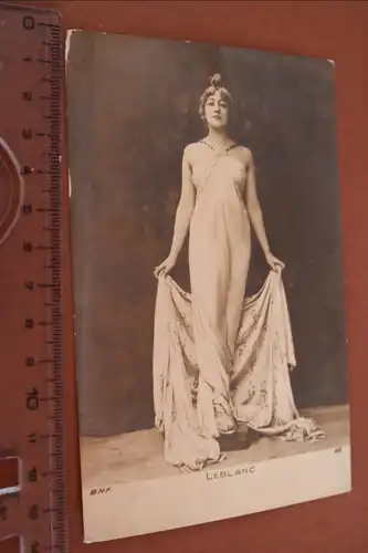 tolle alte Fotokarte - Schauspielerin G. Leblanc  1910-20 ??