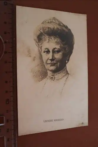 tolle alte Karte - Unsere Kaiserin -  Erinnerungskarte Volksspende 