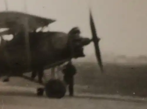 tolles altes Foto - Flugzeug Luftwaffe - alter Eindecker