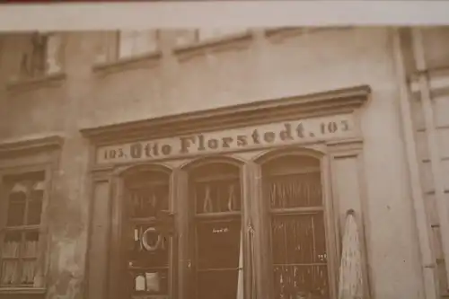 tolles altes Foto - Geschäft - Otto Florstedt - Dresden Plauen - 1910-20 ?