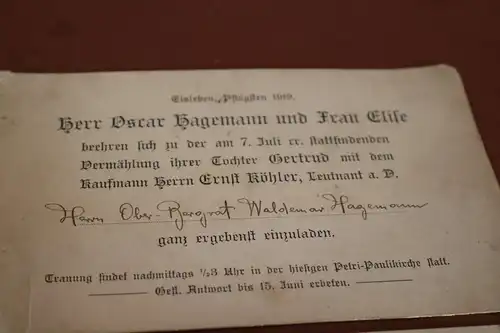 vier tolle alte Fotos und Karten Firma Th. Hagemann Kohlen - Eisleben  1912-1919