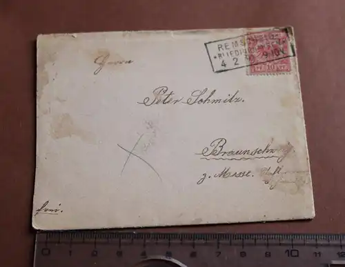 toller alter Brief aus Remscheid Ruedinghausen gestempelt - 1891 
