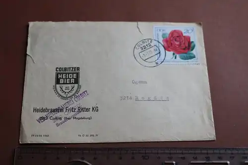 toller alter Briefumschlag - Colbitzer Heidebier - 1972
