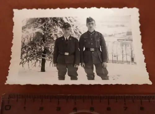 tolles altes Foto - zwei Soldaten Brüder ?? Luftwaffe und Heer