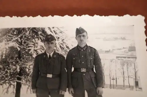 tolles altes Foto - zwei Soldaten Brüder ?? Luftwaffe und Heer