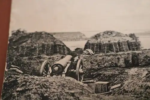 tolle alte Karte - Kirchberg-Batterie bei Sonderburg