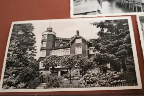 drei tolle alte Karten - Posterholungsheim Waldhöhe Braunlage Harz  30-50er Jahr