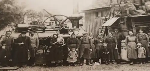 tolles altes  großes Foto - Dampfdreschgenossenschaft Burgstall - 1925