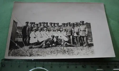 tolles altes Foto - Sanitäts-Einheit - Krankenschwestern, Sanitäter