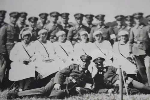 tolles altes Foto - Sanitäts-Einheit - Krankenschwestern, Sanitäter