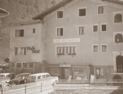 tolles altes Negativ -  Café Prinz - Gebäude - Ort ??? - 50-60er Jahre