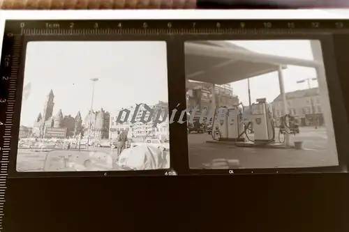 zwei tolle alte Negative - Dänemark - BP - Tankstelle -  50-60er Jahre ?