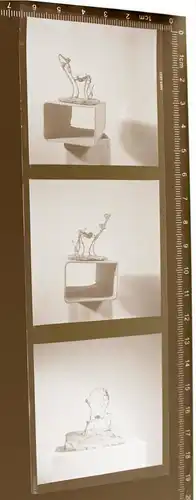 drei tolle alte Negative - hmm... Metall-Objekt -Kunst ??? 