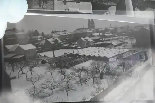 vier tolle alte Negative - mir unbekannte Stadt - 30-50er Jahre ???