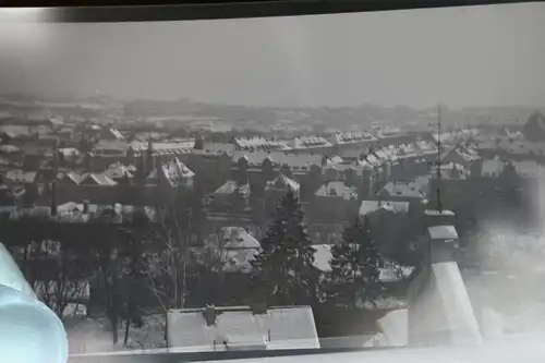 vier tolle alte Negative - mir unbekannte Stadt - 30-50er Jahre ???