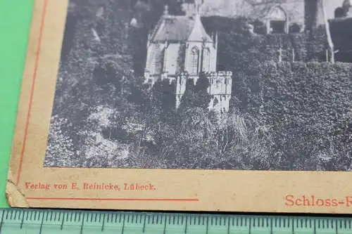 tolles altes Kabinettfoto Schloss Rheinstein Trechtingshausen 1880-1900