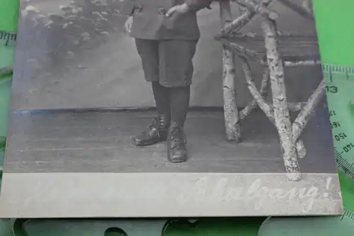 tolles altes Portrait Junge mit Schulranzen - Einschulung - Wolfenbüttel 1910-20