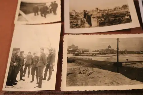 zehn tolle alte Fotos Soldaten,  Stadt, LKW usw.